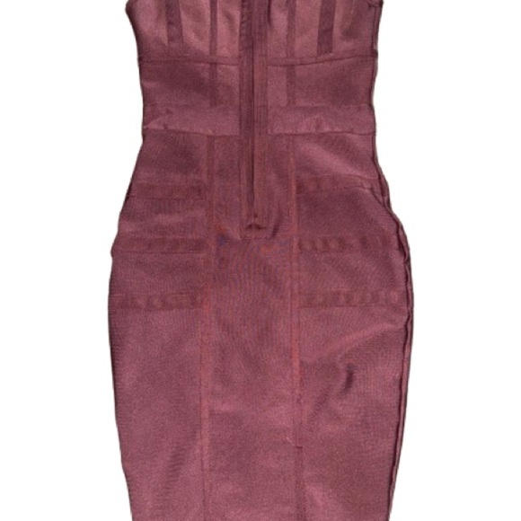 Fashion Nova Dusty Rose Midi Dress - Picture 4 of 5